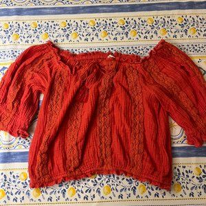 AMERICAN EAGLE Off the Shoulder Top (M)